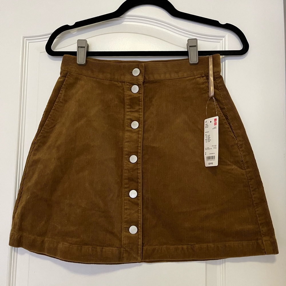 Uniqlo Corduroy Mini Skirt - size 2